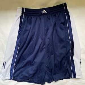 Men’s Adidas basketball shorts - blue and white